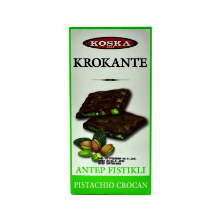 Bütün fıstıklı sütlü çikolata (Koska), Fıstıklı Crocan, 70g, Türkiye, TR-0178