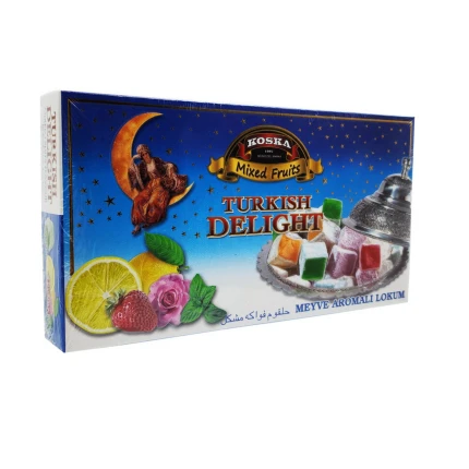 Lokum, Meyve Çeşitleri, "Koska", Meyve Aromalı Lokum, Doğu Tatlıları, 125g, Türkiye, KMAL-125
