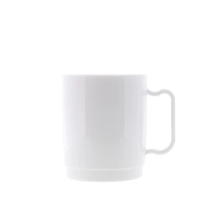 Rubikap Polikarbonat Çay Kupaları, Çay ve Kahve Bardakları, Beyaz, 6 x 300 ml, RC.M30x6