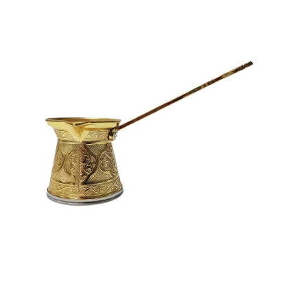 Турка для кофе металлическая (турецкая джезва), "Sena", Gold, 100мл. Турция, 95-621-2-18