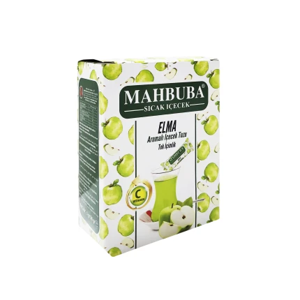 Быстрорастворимый чайный напиток со вкусом яблока, "Mahbuba", Apple, (24шт) 36гр. Турция, MHAP-36