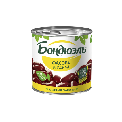 Фасоль красная консервированная в пряной заливке, "Бондюэль", 340гр., BNDFK-340