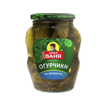Огурцы маринованные по-берлински, "Дядя Ваня", 680гр., DVOM-680