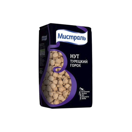 Турецкий горох Нут отборный, "Мистраль", 450гр., MSTN-450