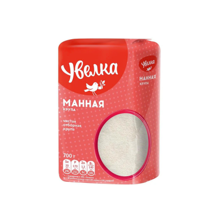 Крупа манная отборная, "Увелка", 700гр., YVKM-700