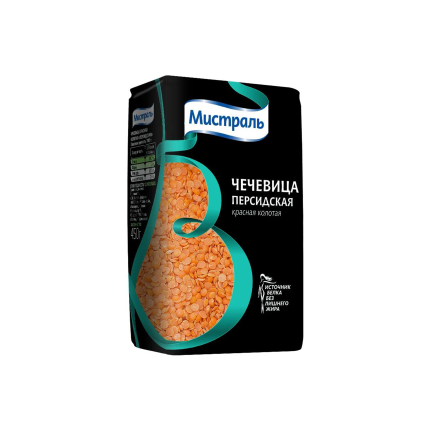 Чечевица красная Персидская колотая, "Мистраль", 450гр., MSTCH-450
