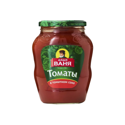 Томаты в томатном соке, "Дядя Ваня", 680гр., DVTS-680