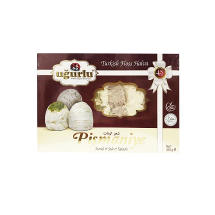 Пишмание ассорти с фисташками / турецкая халва, "Ugurlu", Pismaniye, 360гр., ULPO-360